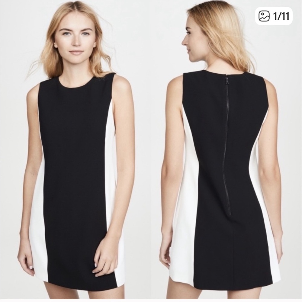 Alice + Olivia Coley Princess Color Block Shift Dress Size 8